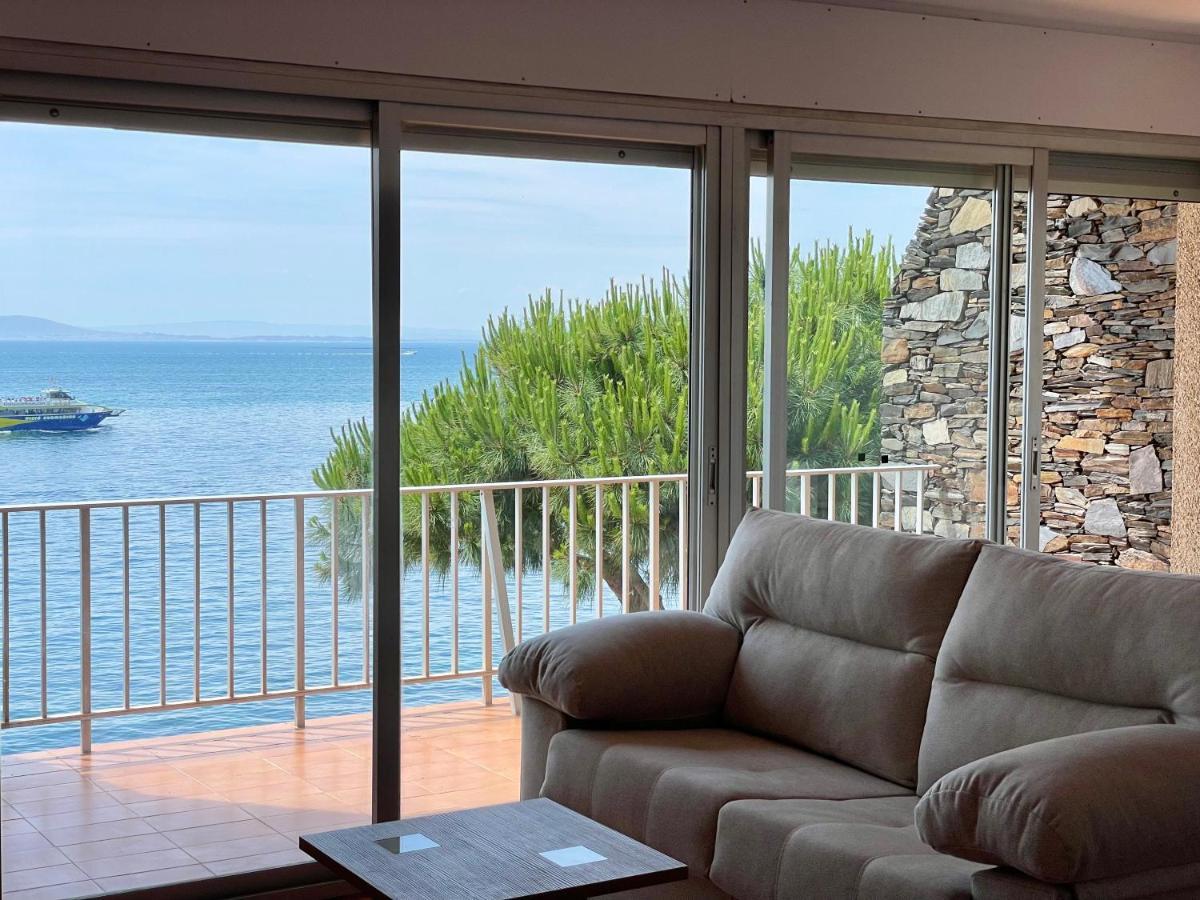 Luminoso Apartamento Frente Al Mar Con Piscina Rosas Exterior foto