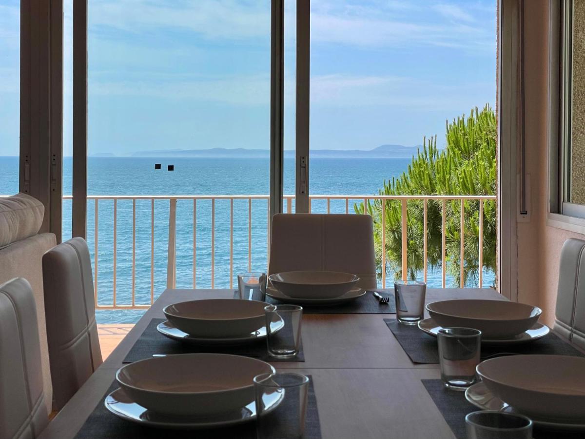 Luminoso Apartamento Frente Al Mar Con Piscina Rosas Exterior foto