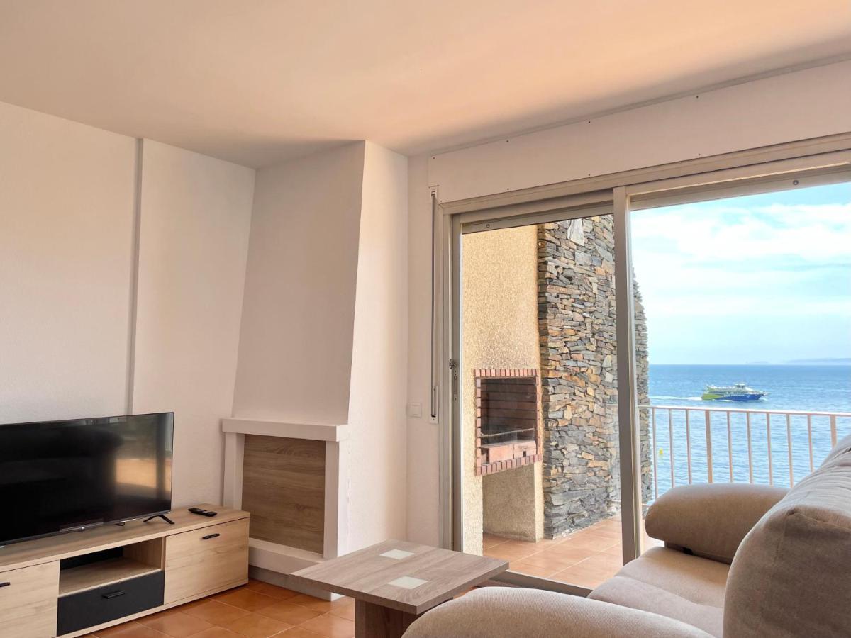 Luminoso Apartamento Frente Al Mar Con Piscina Rosas Exterior foto
